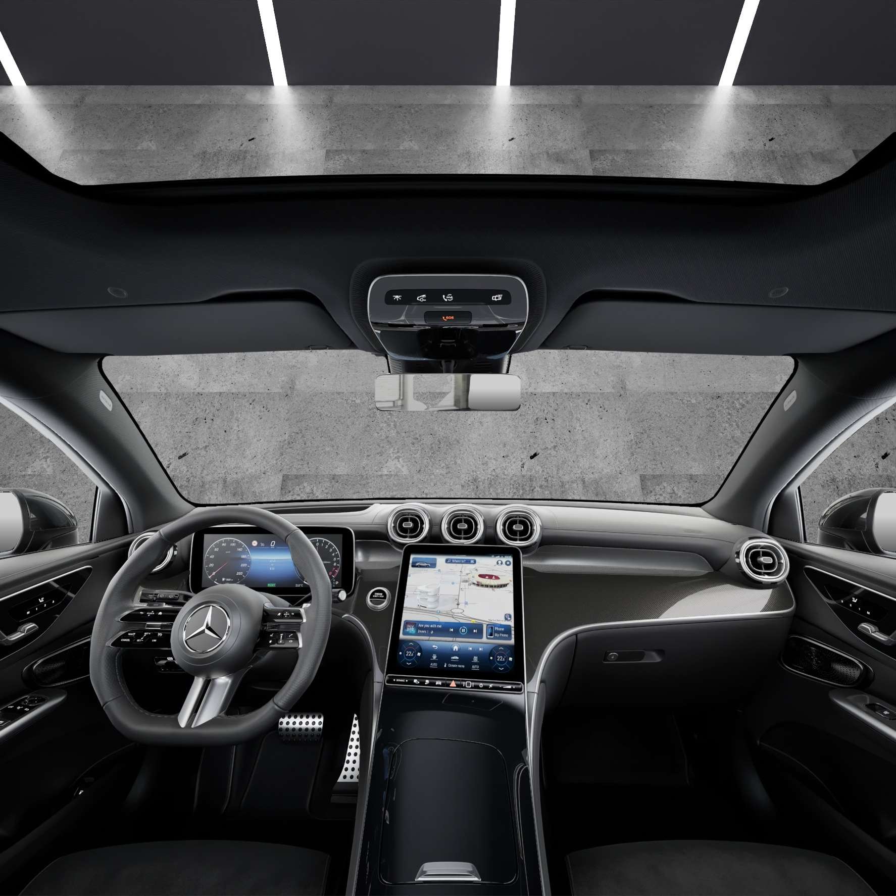Mercedes-Benz GLC COUPE 300e 4MATIC AMG 2023 gris grafito - foto 9