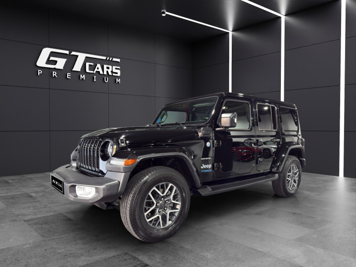 Jeep Wrangler 2.0 Sahara 8 ATX E6D PHEV 2022 negro