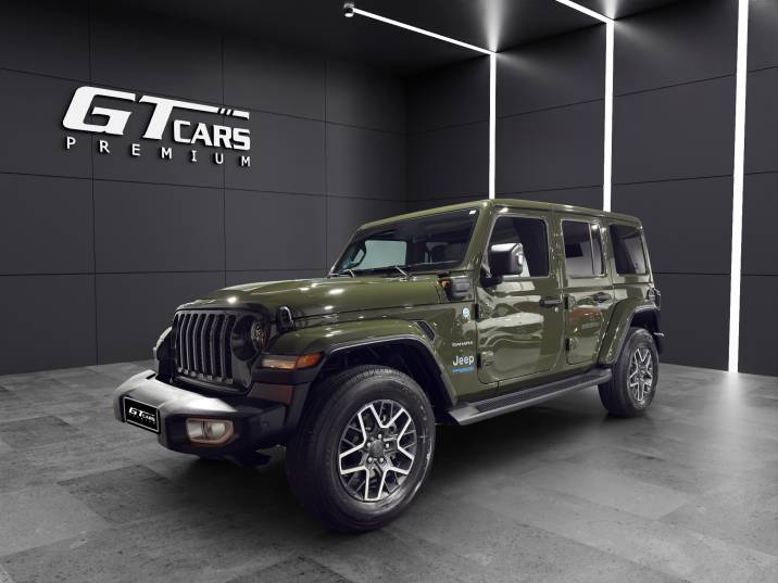 Jeep Wrangler 2.0 Sahara 8 ATX E6D PHEV 380CV 2022 verde