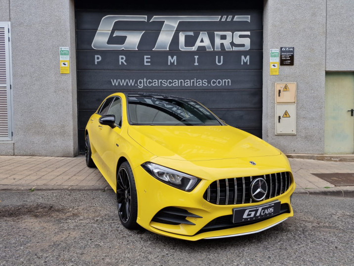 Mercedes-Benz Clase A 250E AMG LINE 2021 amarillo
